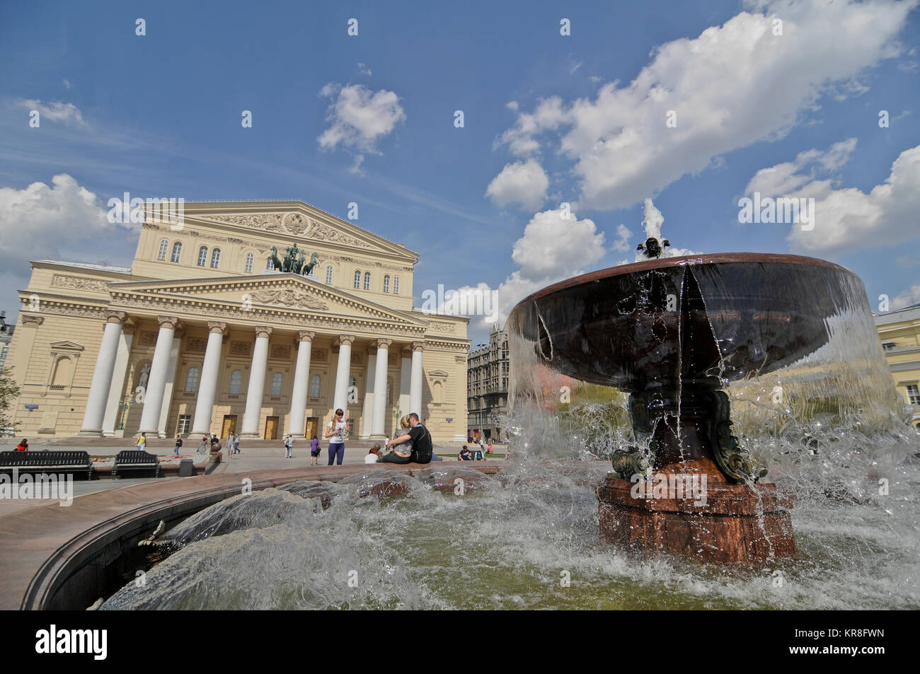 Das Bolschoi-Theater, Moskau, Russland Stockfoto