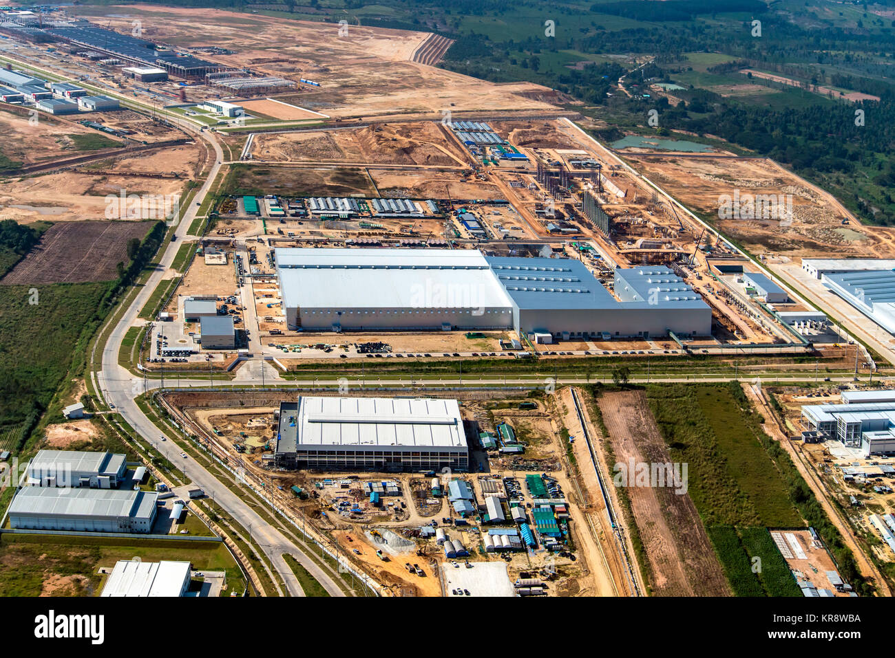 Industrial Estate Land Development Stockfoto