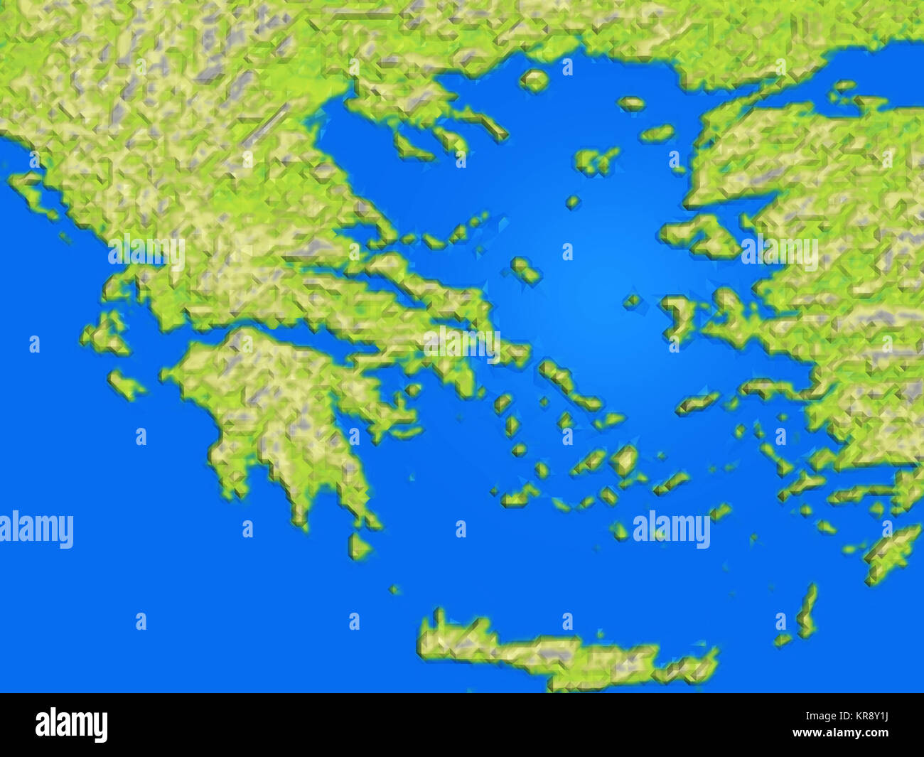 Karte Italien Griechenland Stockfoto