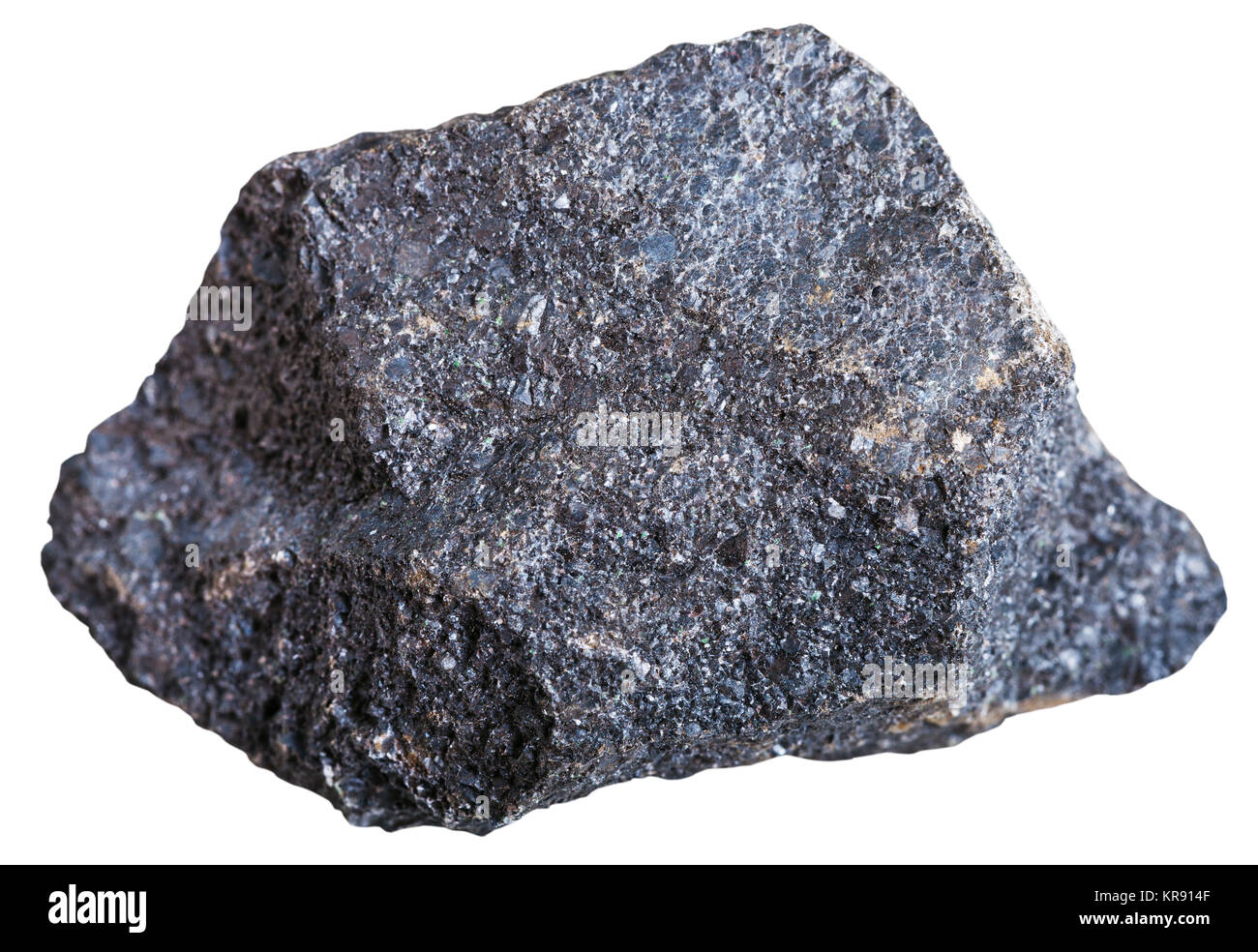 Chromit Stein (Chrom Erz) isoliert Stockfotografie - Alamy