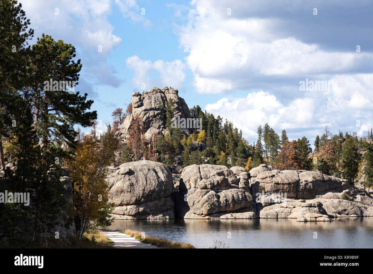 Sylvan Lake im Custer State Park in South Dakota, USA Stockfoto