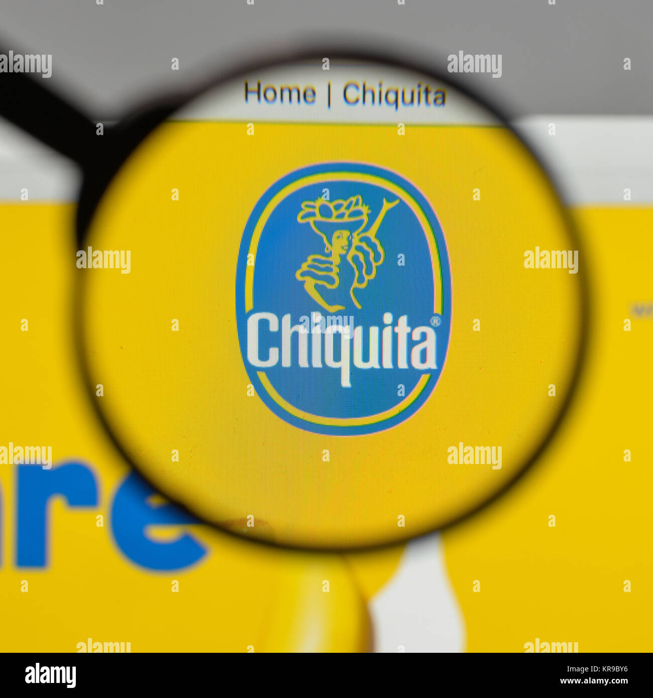 Mailand, Italien - 10 August 2017: Chiquita Logo auf der Homepage. Stockfoto