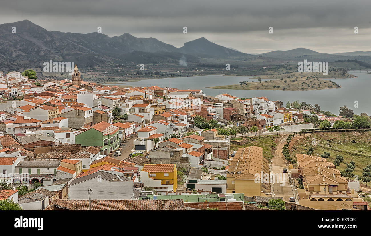 Kleines Dorf in der Provinz Badajoz. Spanien Stockfotografie Alamy