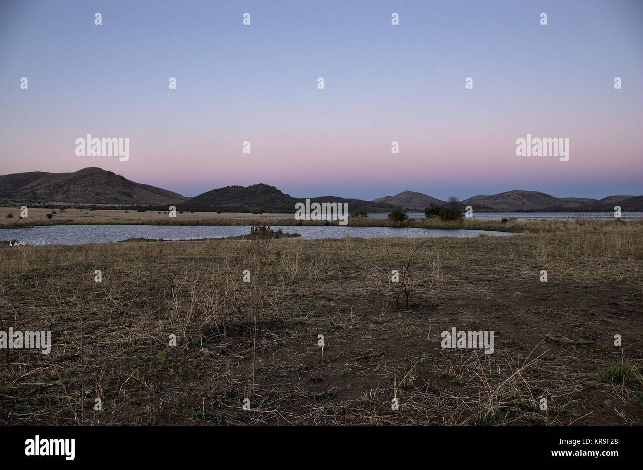 Die Landschaft im Pilanesberg National Park, North West Provinve, Südafrika Stockfoto