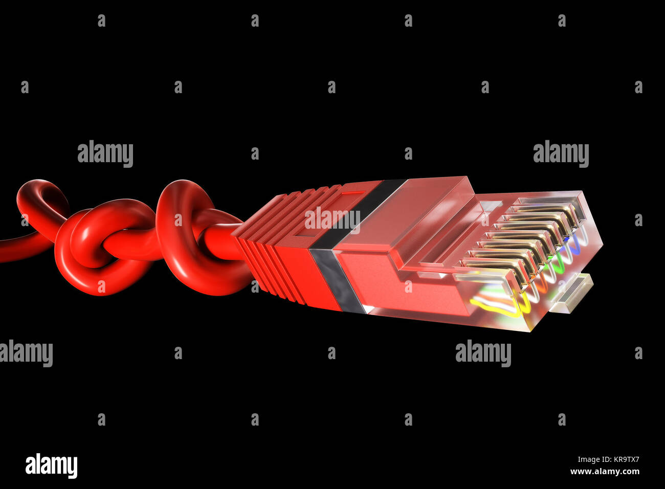 Knoten, die im Netzwerk Stockfoto