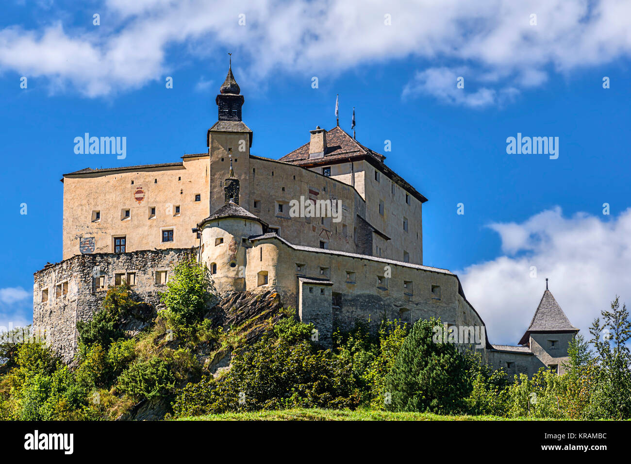 Schloss tarasp Stockfoto