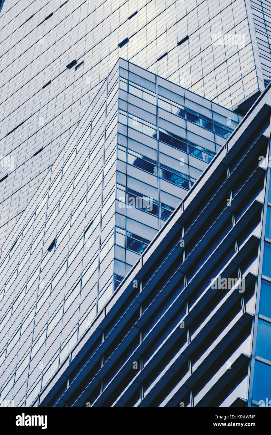 Geschäftskonzept - Glas Gebäude im Detail Stockfoto