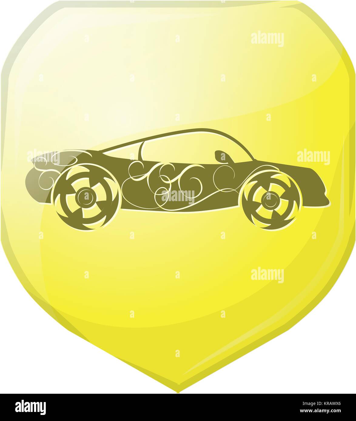 Sport auto Symbol Symbole Stockfoto