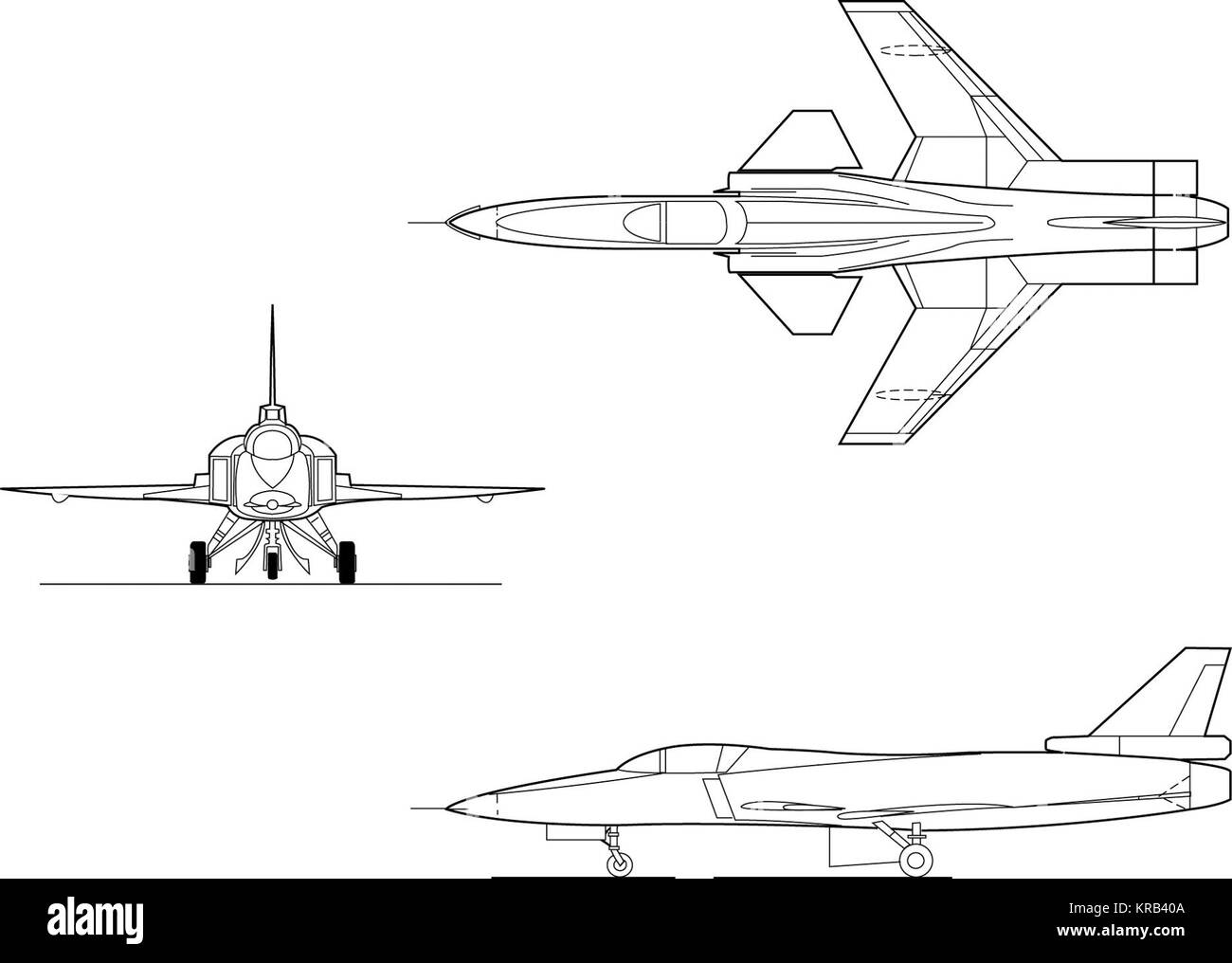 Grumman X-29 afg -041110-052 Stockfoto