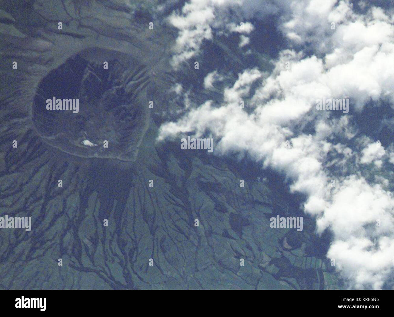 Cabeco Gordo y Caldera de Faial Stockfoto