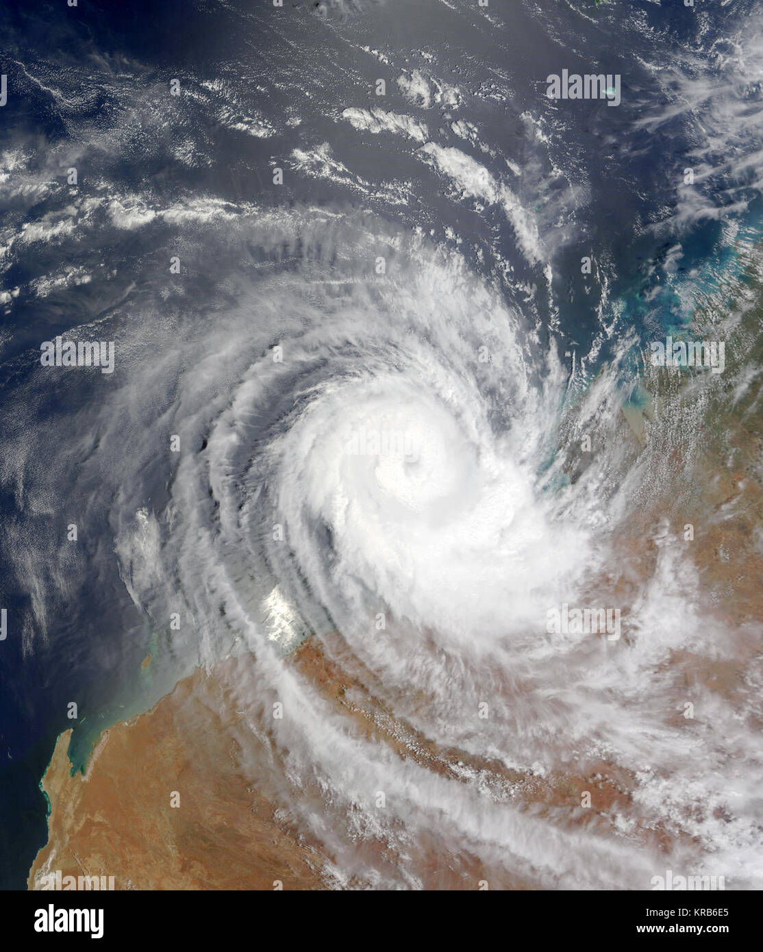 Tropischer Wirbelsturm Billy - 24. Dezember 2008 Stockfoto