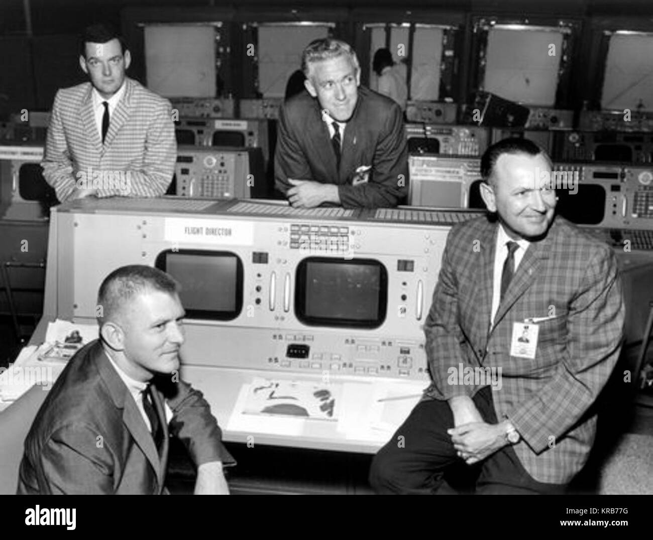 Gemini-4 NASA Mission Control Center Stockfoto