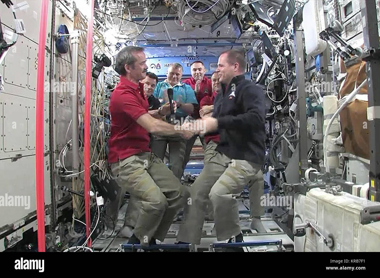 Astronaut - Chris - HADFIELD - Raum - Station - Befehl Stockfoto