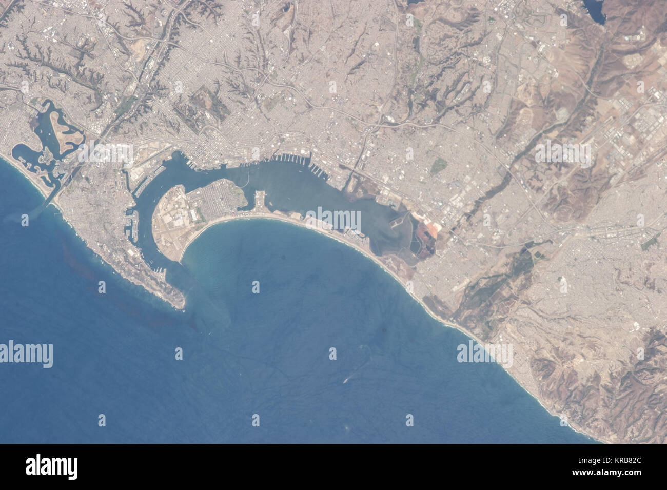 ISS-35 Metropolen in San Diego, Kalifornien, USA, und Tijuana, Baja California, Mexiko Stockfoto