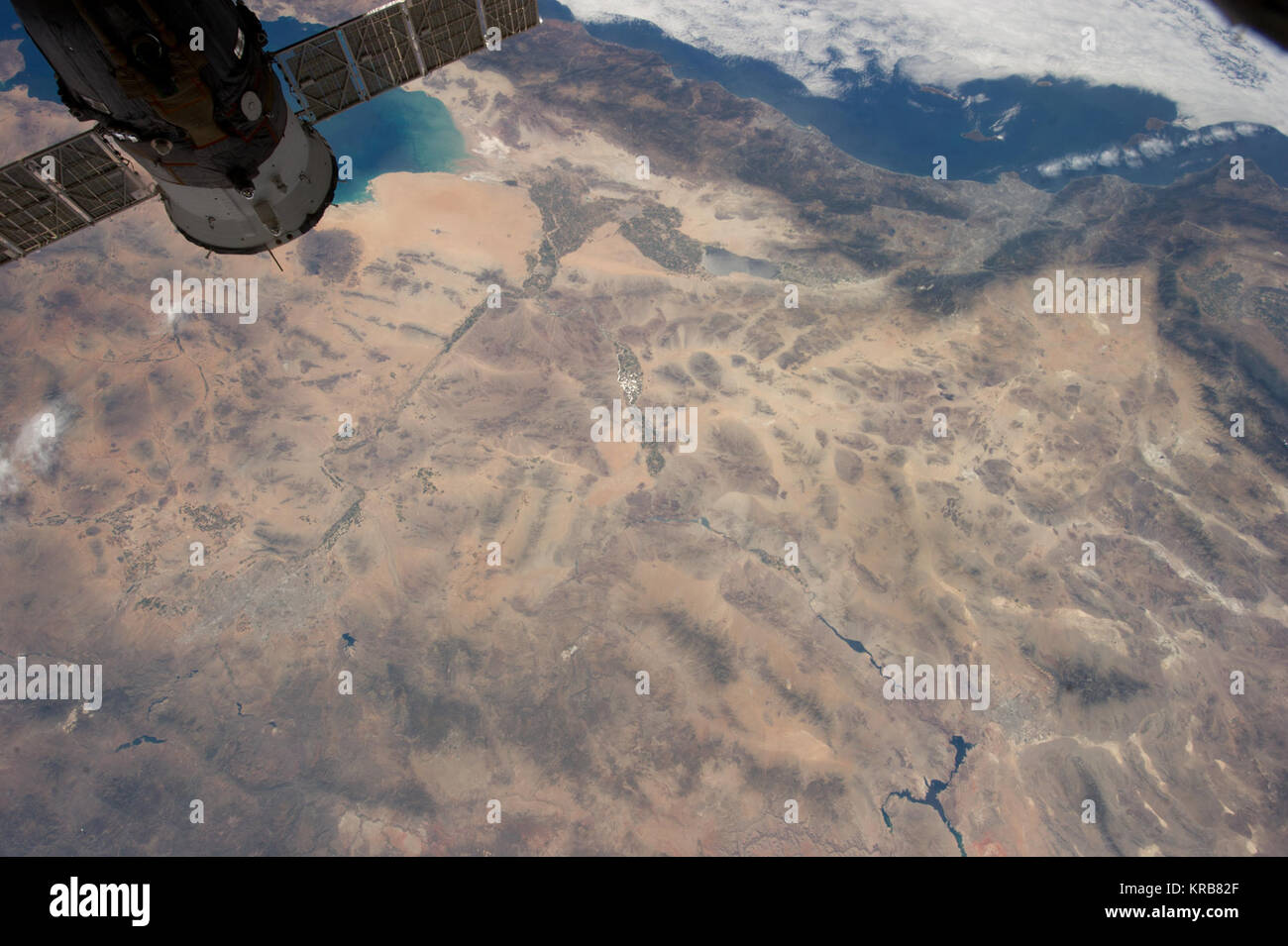 ISS-35 Teile von Mexiko, Kalifornien und Nevada Stockfoto