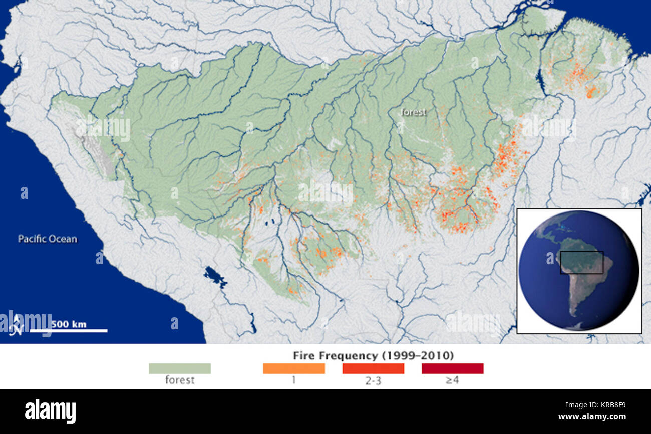 Die klimatischen Bedingungen bestimmen Amazon Brandgefahr 28 kommentierte 29. Stockfoto