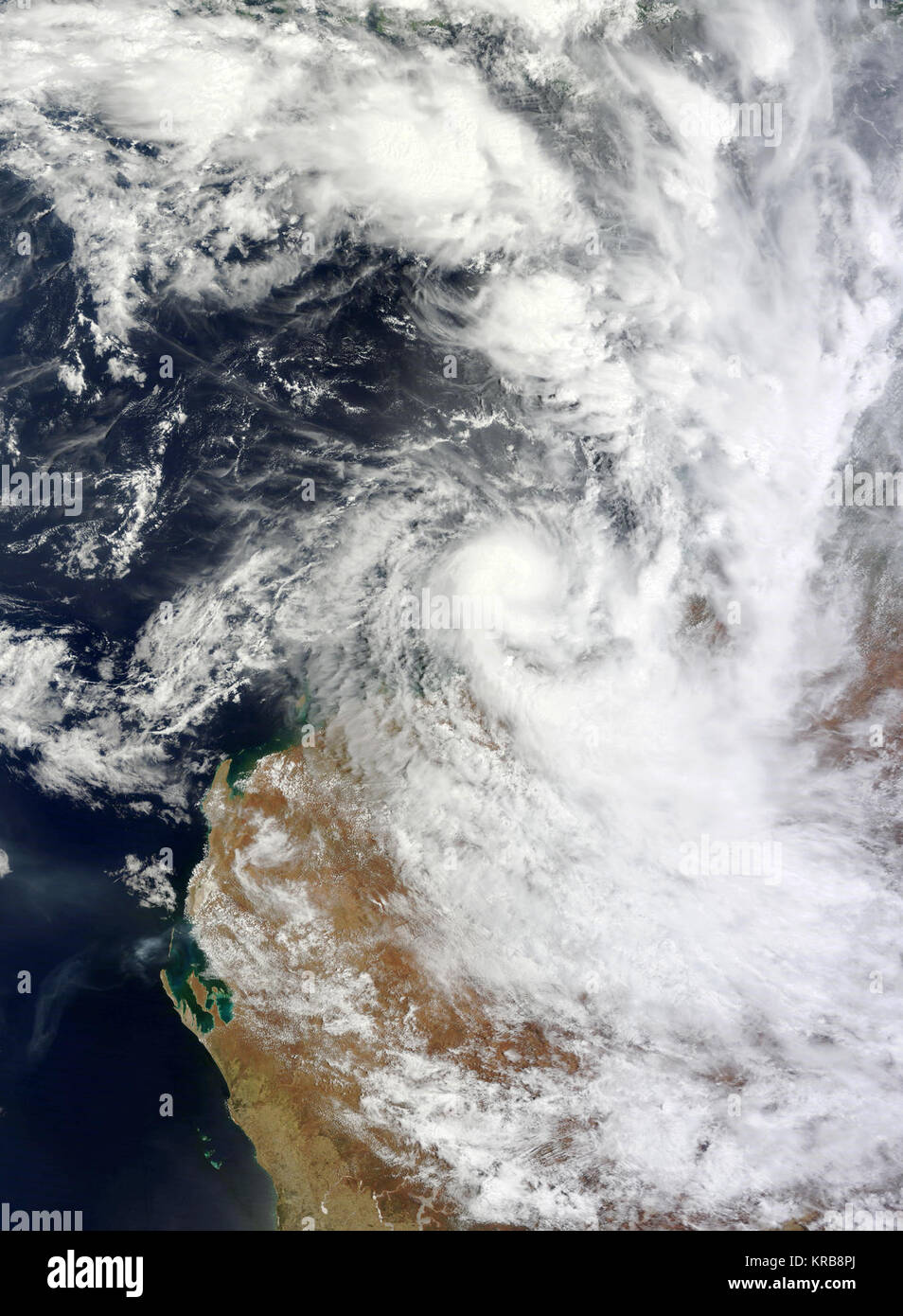 Tropischer Wirbelsturm Heidi vom 11. Januar 2012 Stockfoto