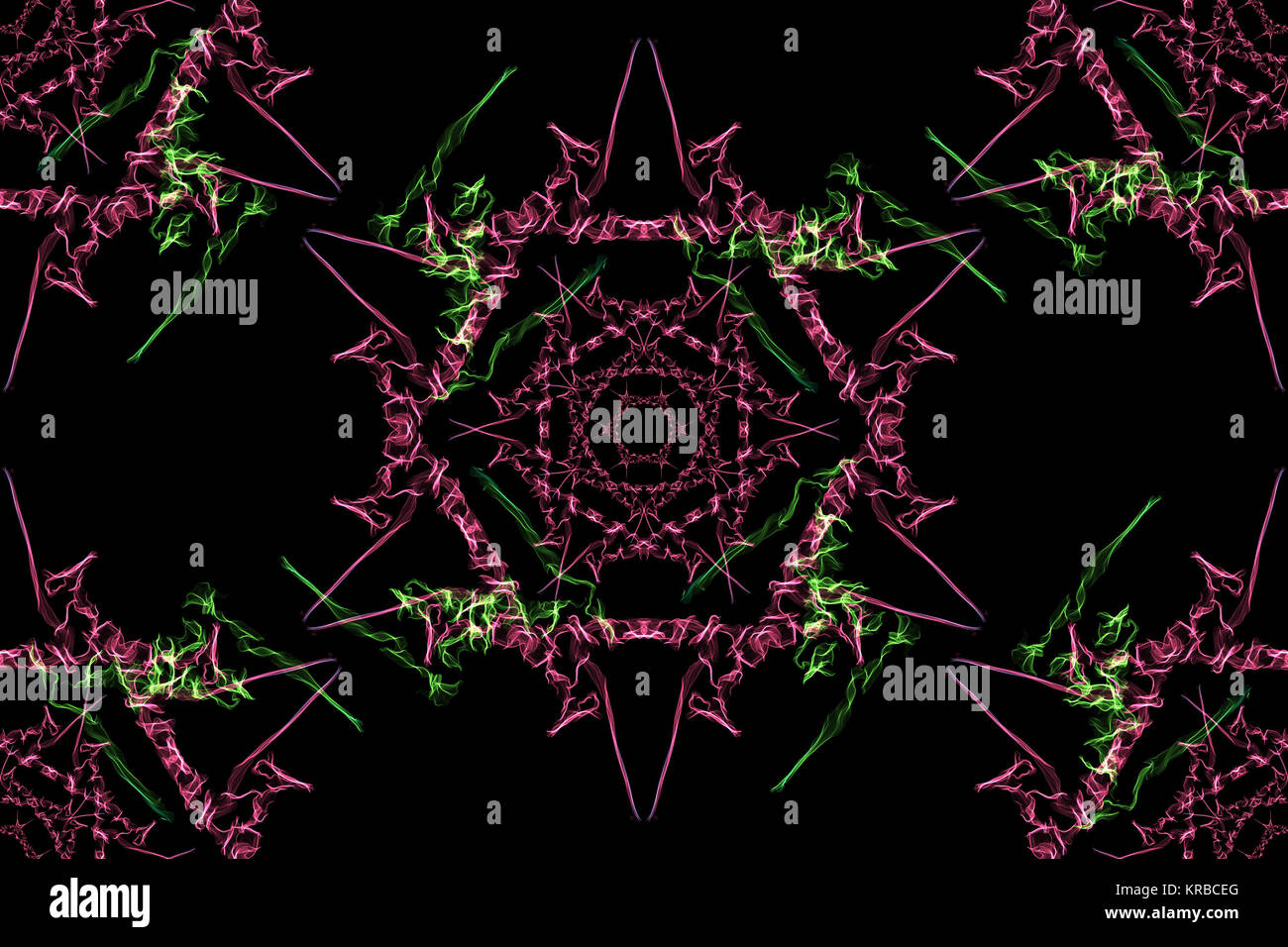 Schöne nahtlose Muster, abstrakten Hintergrund aus bunten Linien. Seide Symmetrie nahtlose Muster Serie. Stockfoto