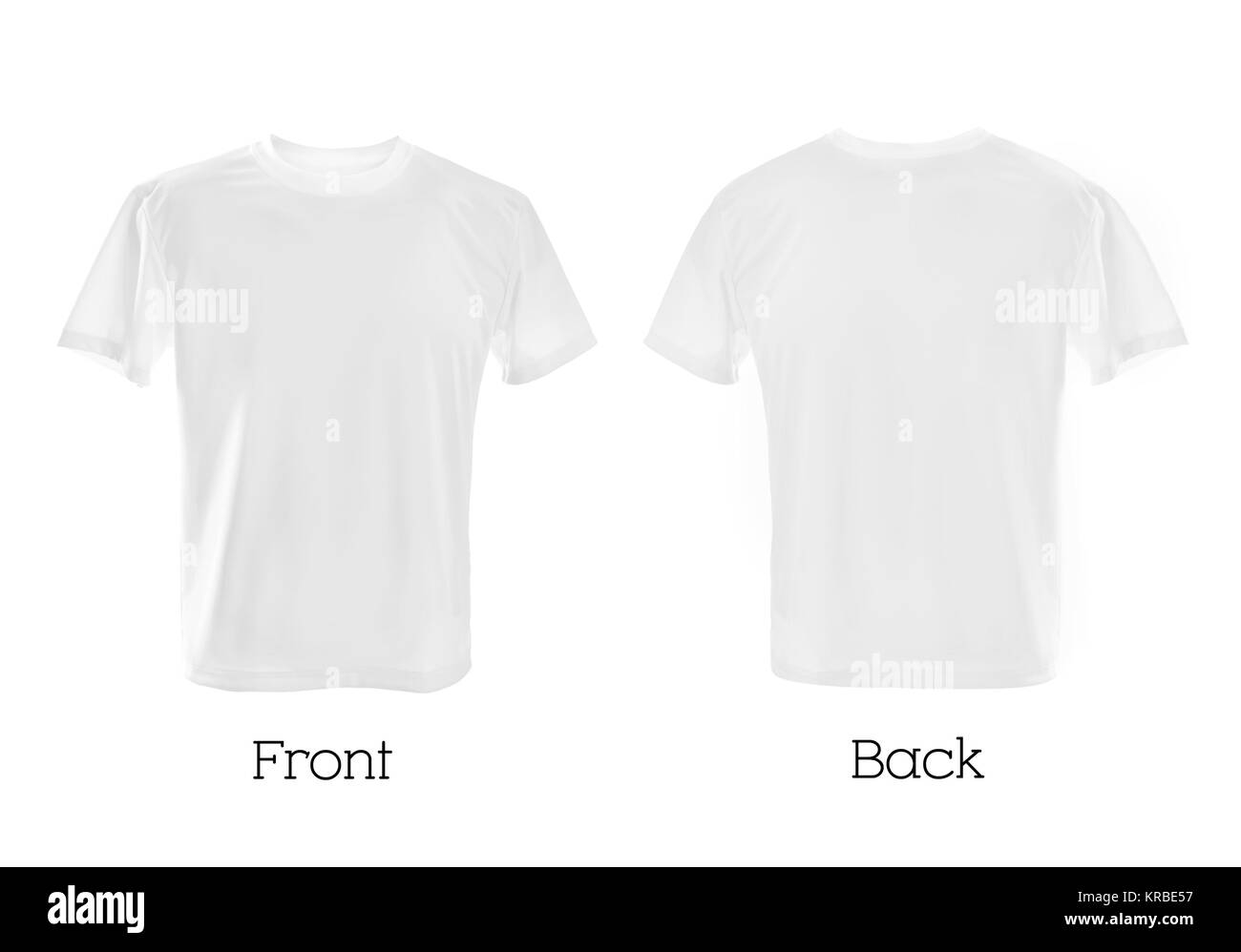 Weiße t-shirts Stockfoto