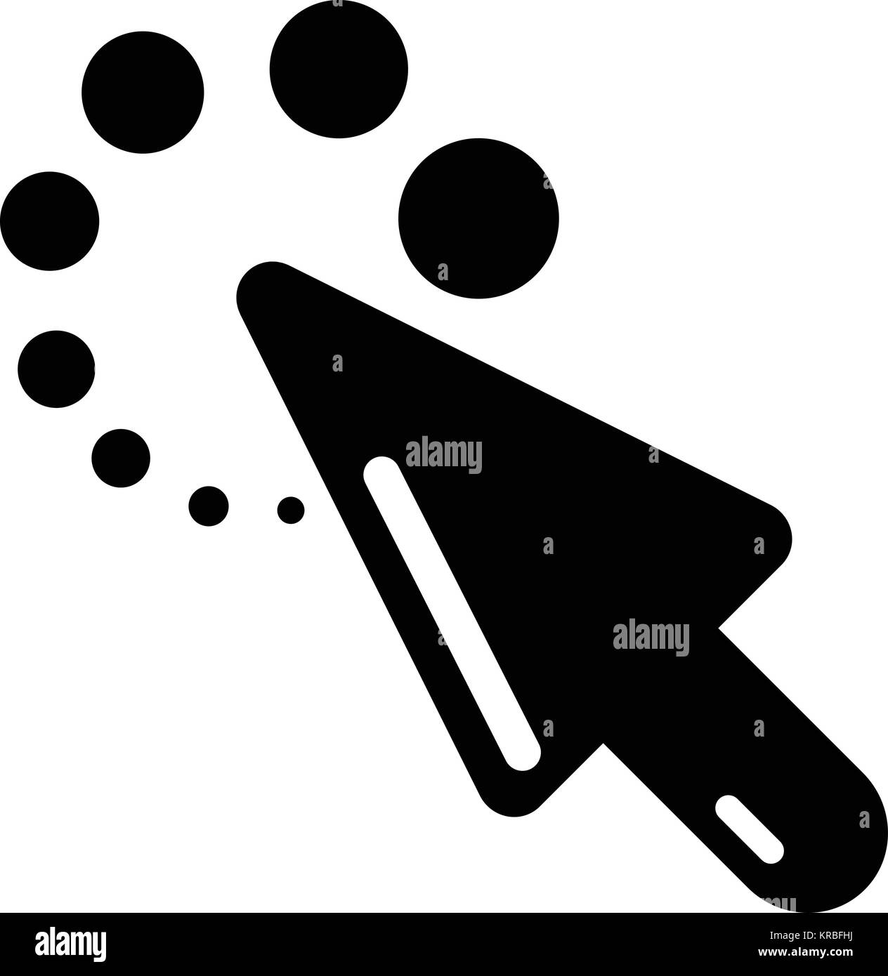 Cursor laden Symbol, einfachen schwarzen Stil Stock Vektor