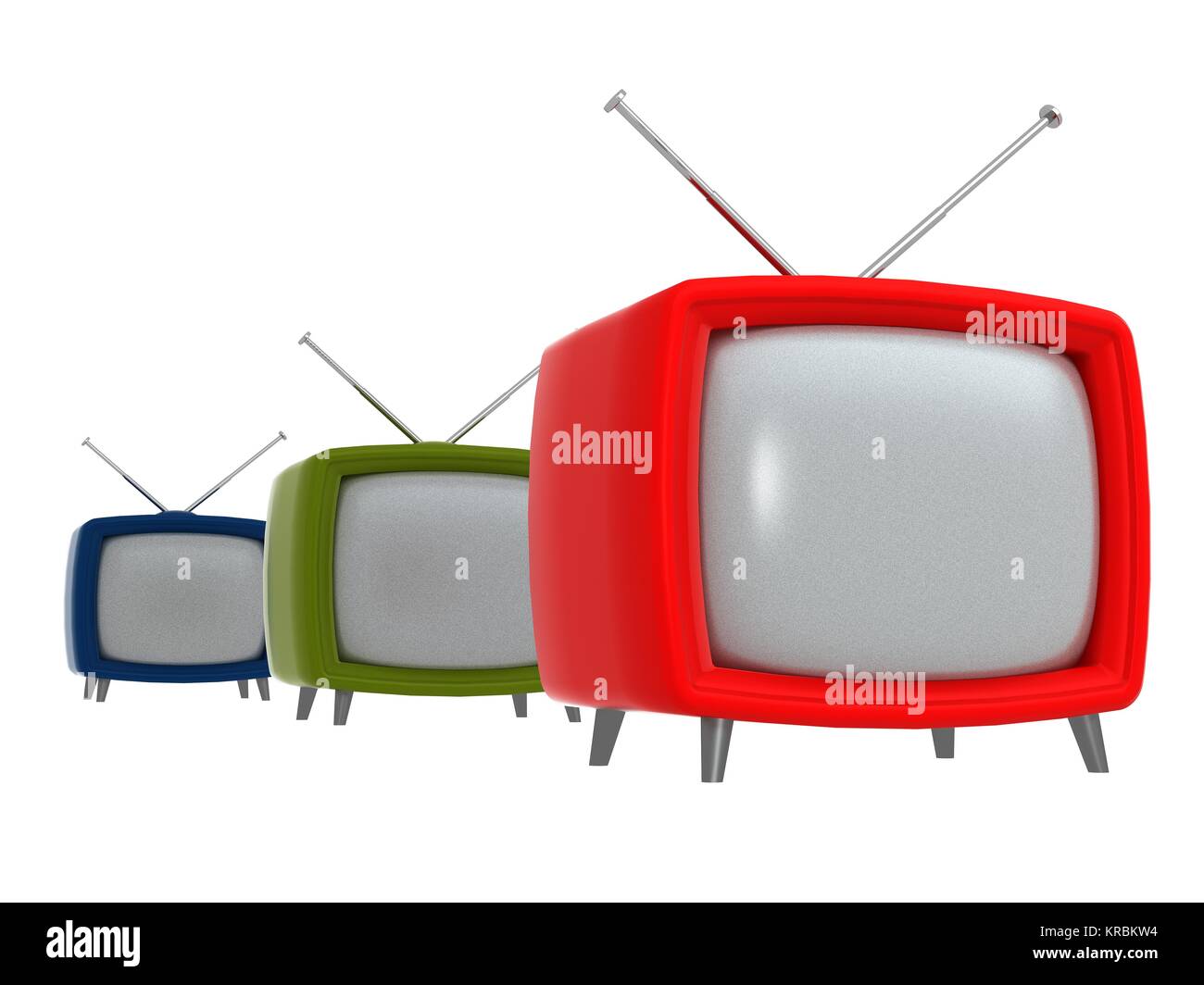 Alten Stil Fernseher Computer-Kunst-Serie der 1960er-Jahre Stockfoto