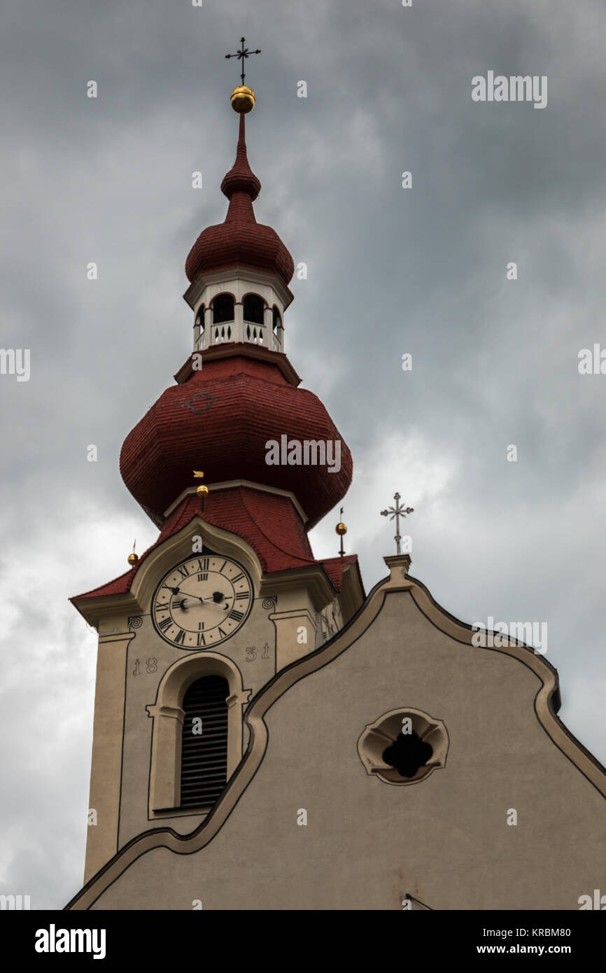 Kleine Kirche in den Bergen von Österreich Stockfoto