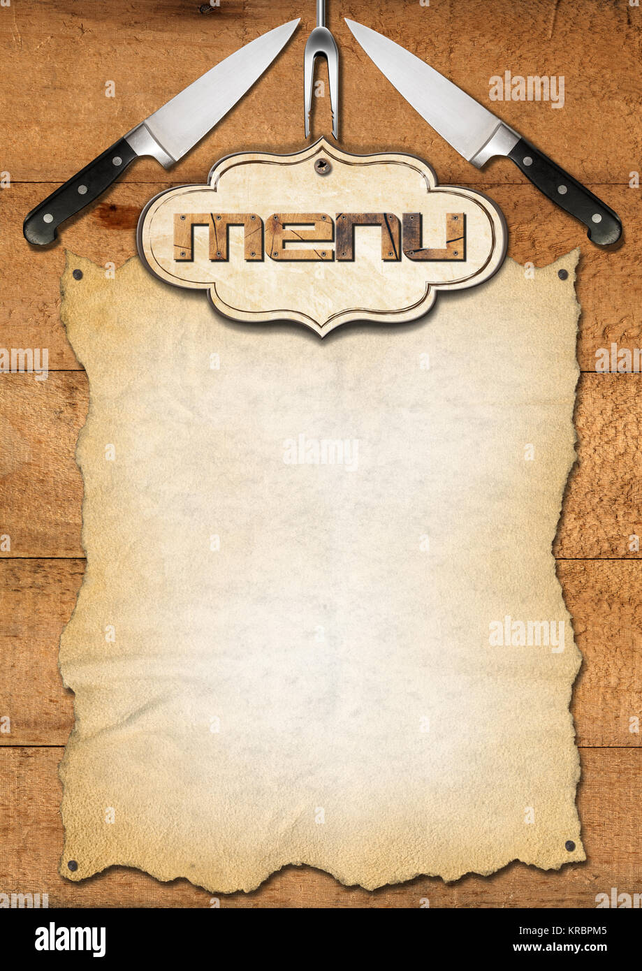 Diner Menu Template Stockfotos und -bilder Kaufen - Alamy For Empty Menu Template