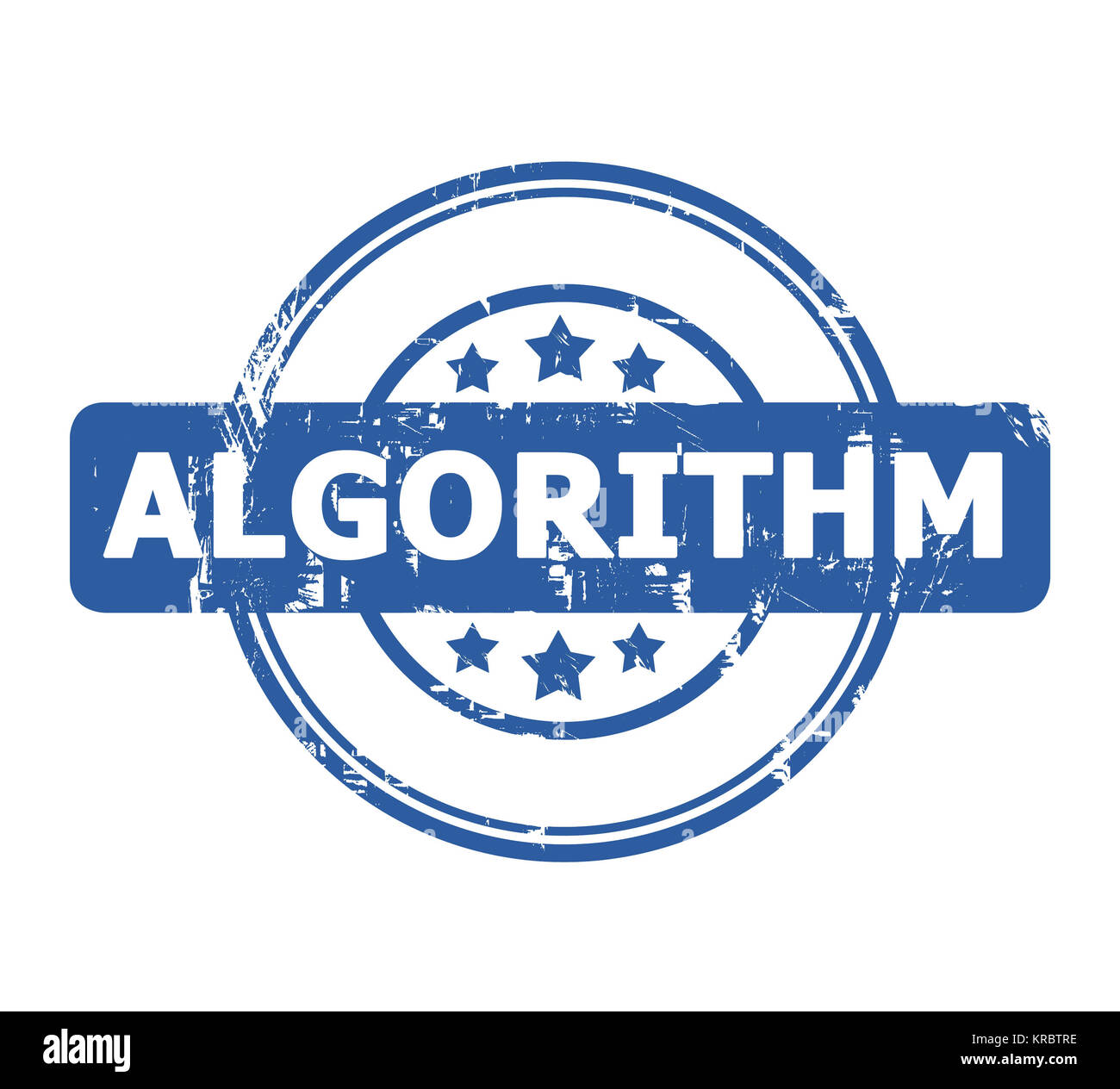 Algorithmus Stempel Stockfoto
