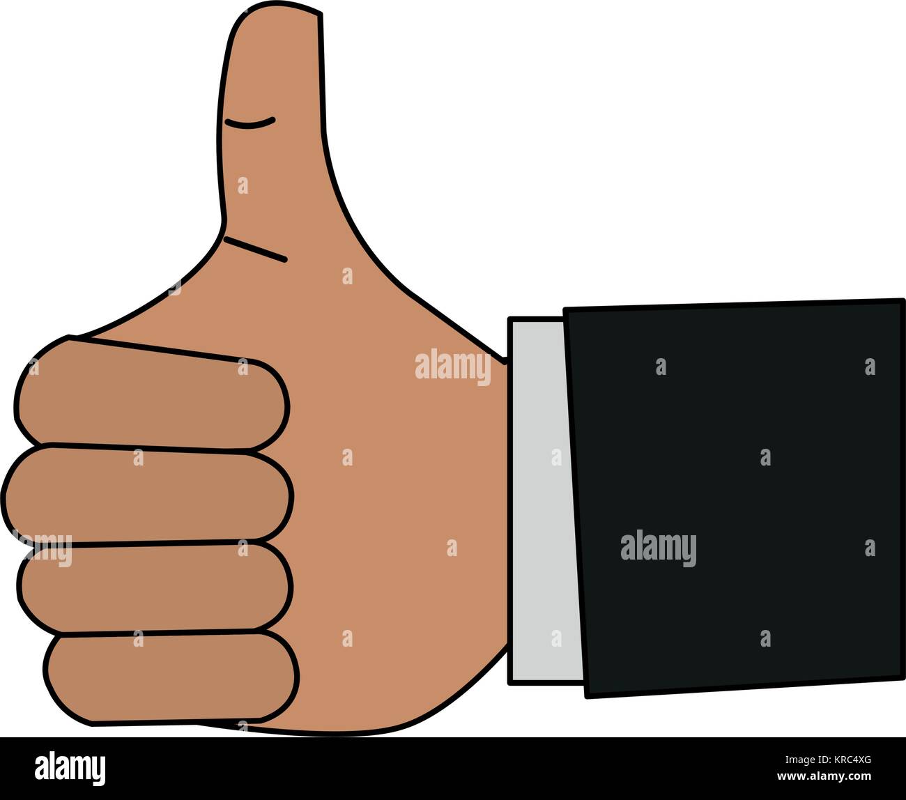 Daumen hoch, "Hand"-Symbol Stock-Vektorgrafik - Alamy