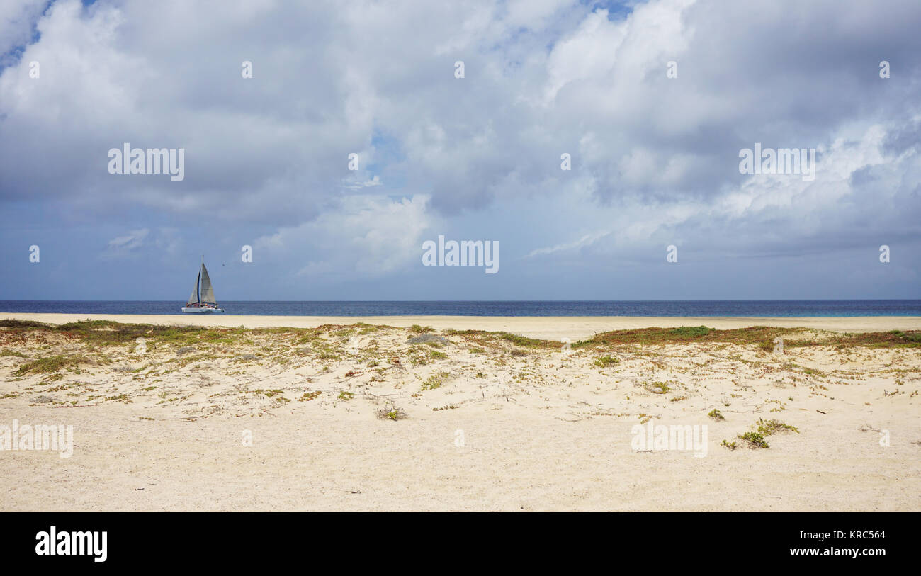 Strand von Santa Maria auf Kap verden Stockfoto