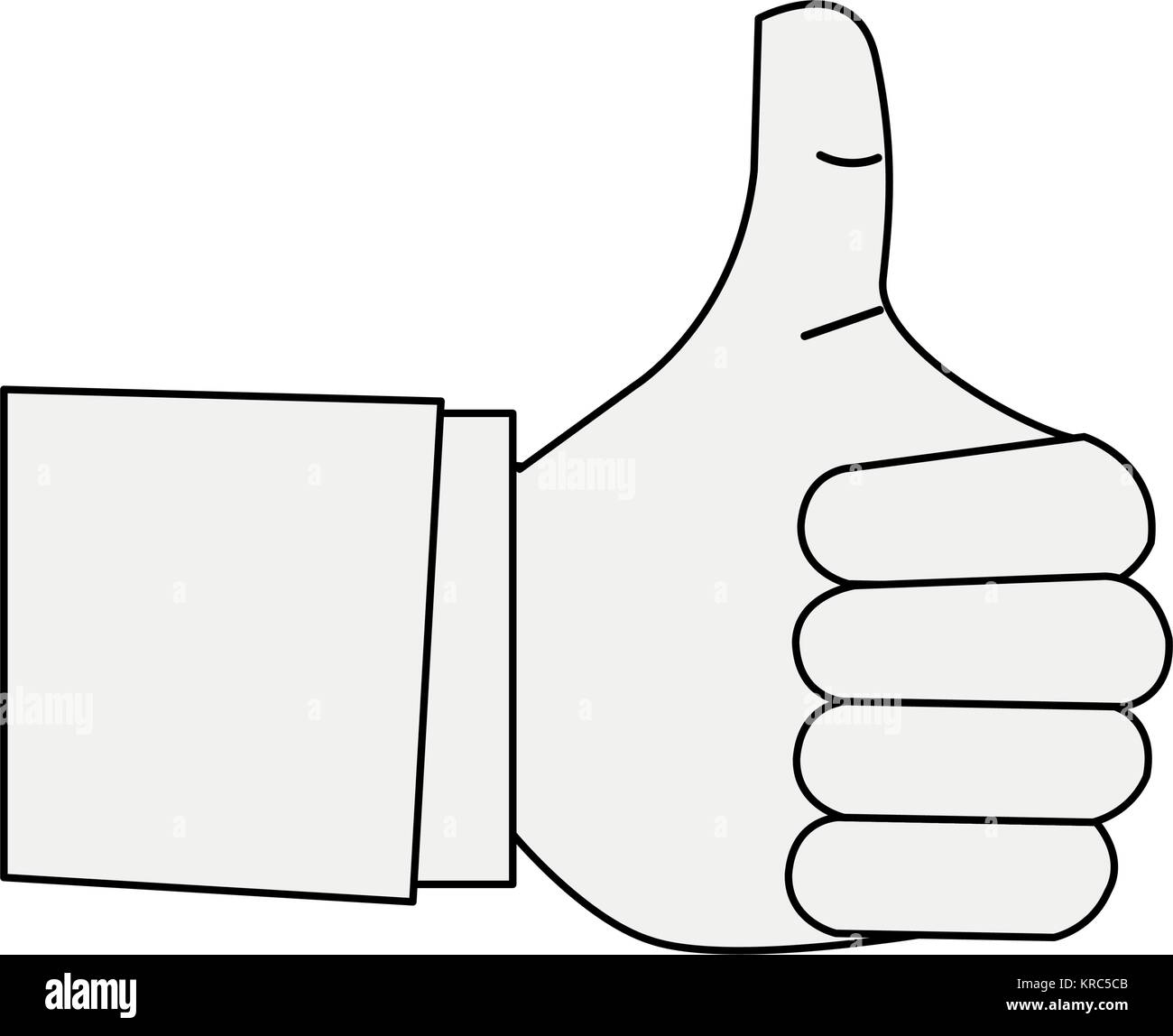 Daumen hoch, "Hand"-Symbol Stock-Vektorgrafik - Alamy