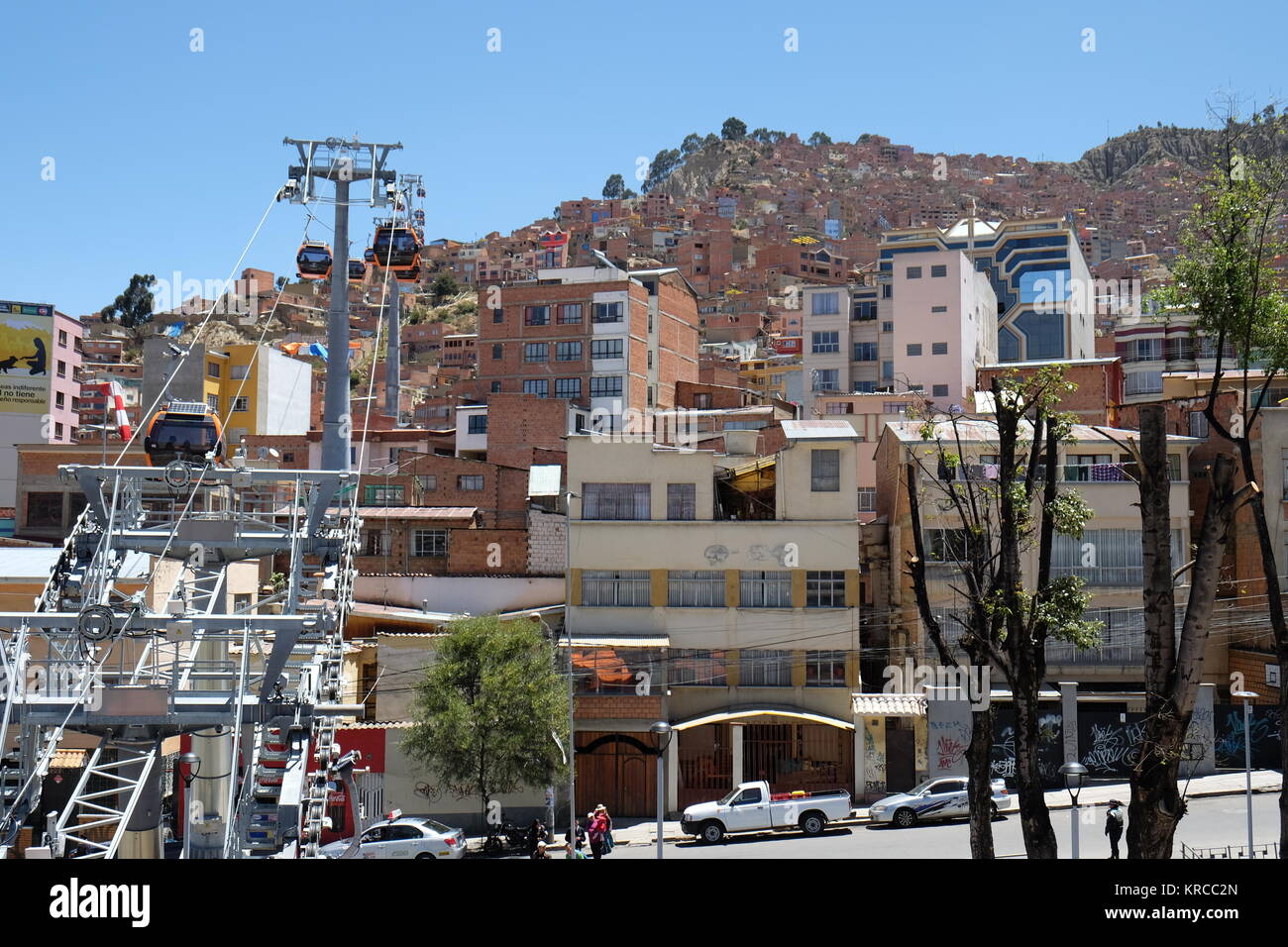 Mi Teleferico, der Cable Car System von La Paz, Bolivien Stockfoto