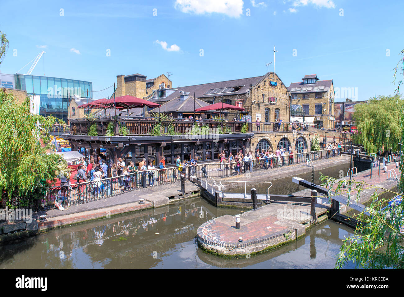 Camden Lock in London Stockfoto