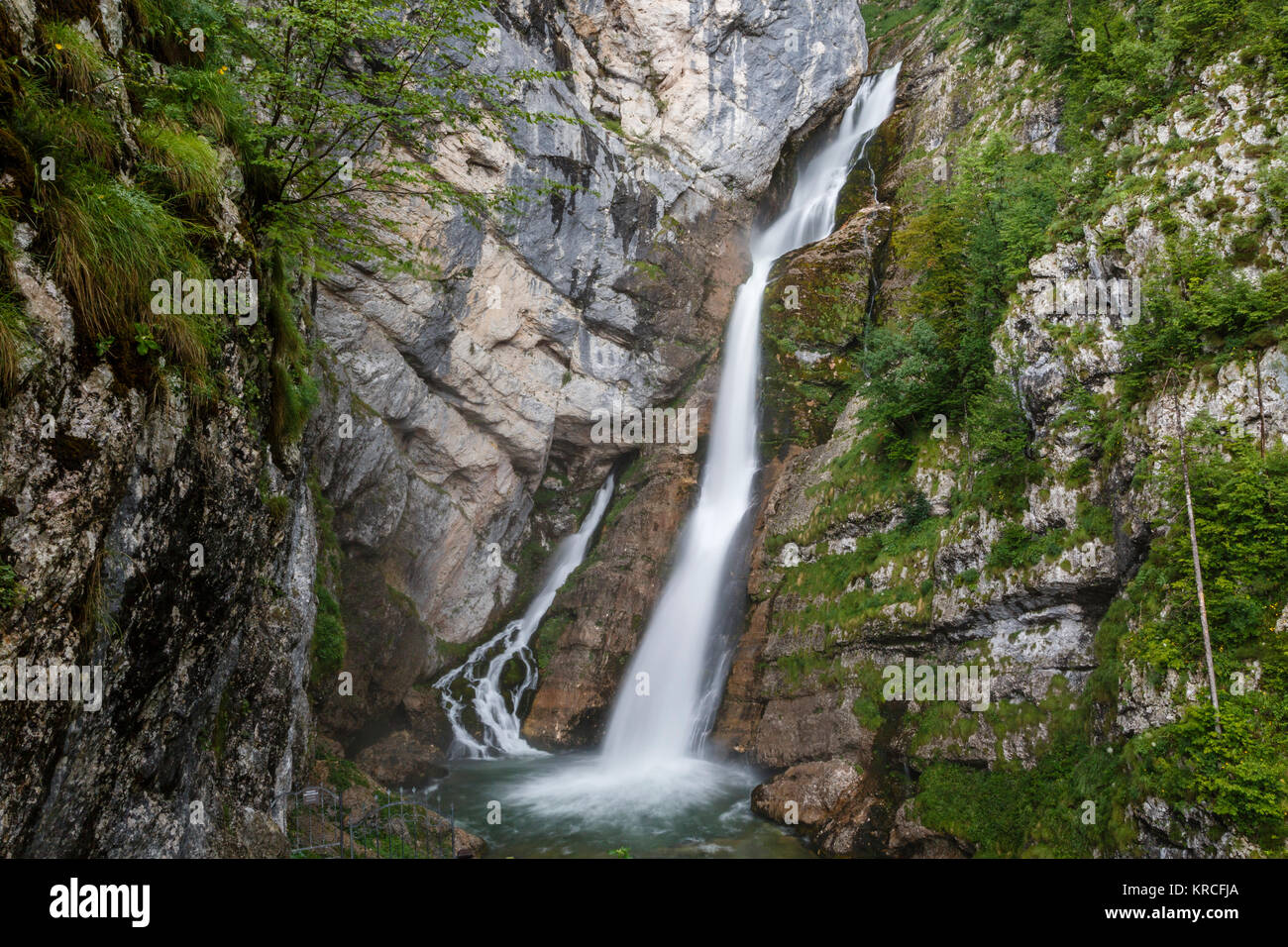 Slap Savica, Bohinj Tal, Slowenien Stockfoto