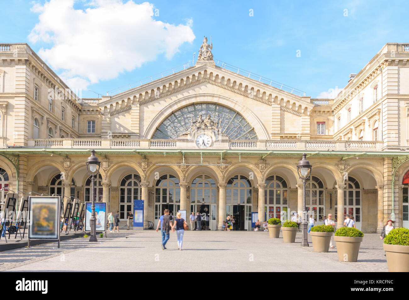 Gare de l'Est", Eastern Railway Station Stockfoto