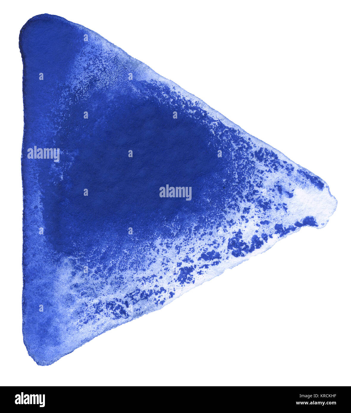 Blau aquarell Dreieck Stockfoto