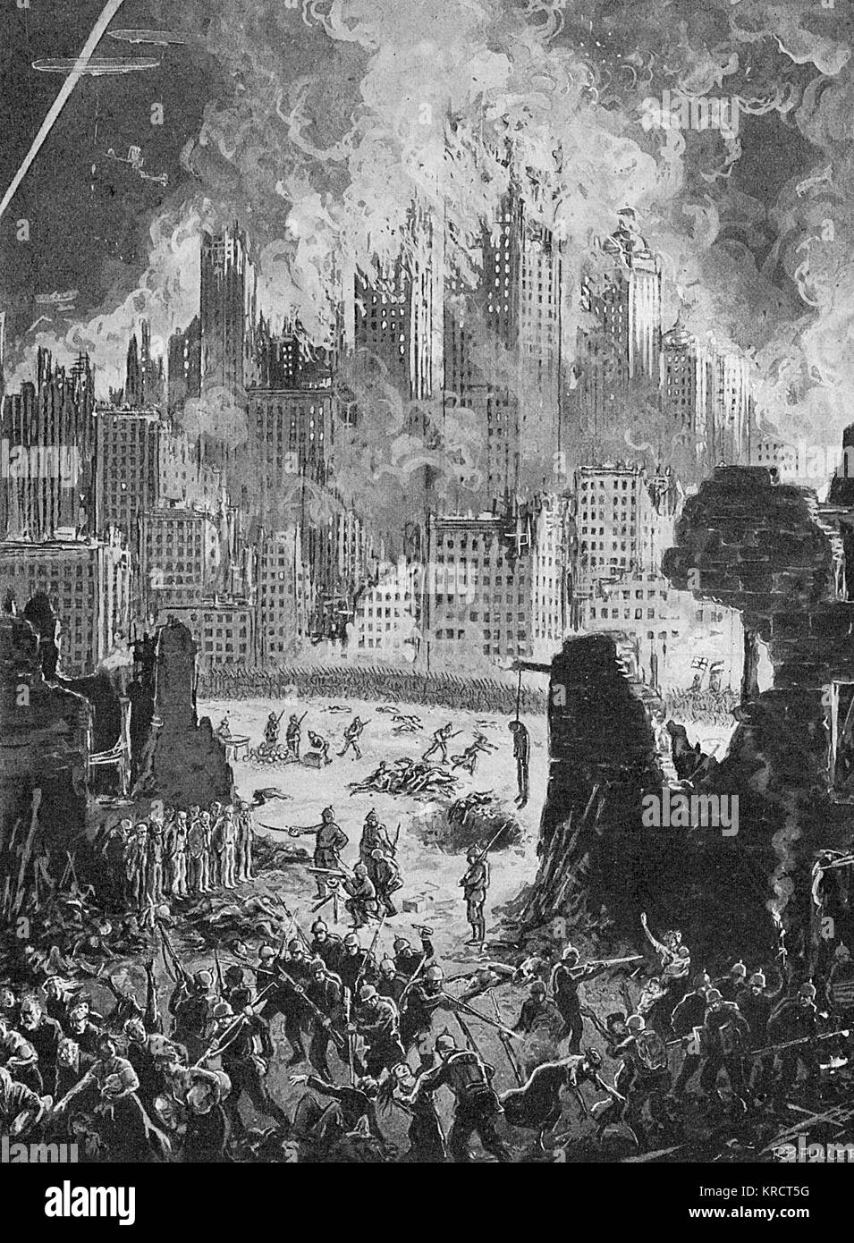 NEW YORK HAT ANGEGRIFFEN Stockfoto