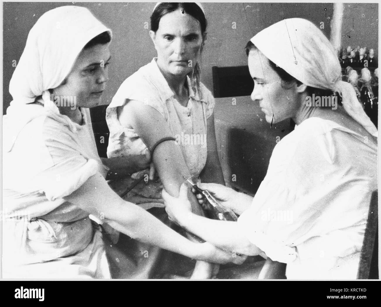 RUSSISCHE BLUTSPENDER Stockfoto