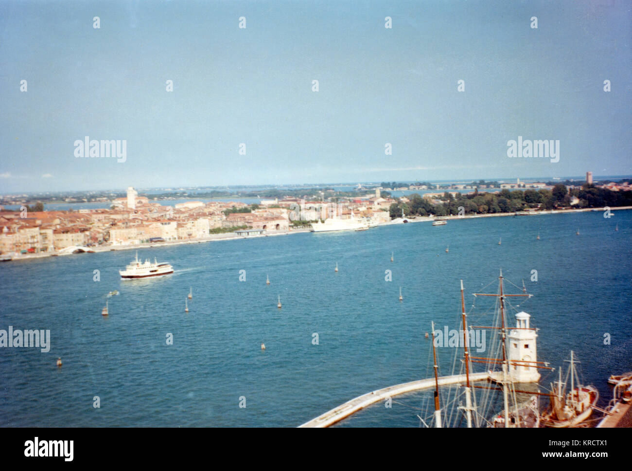Blick von der Spitze des campanile, Venedig, Italien Stockfoto