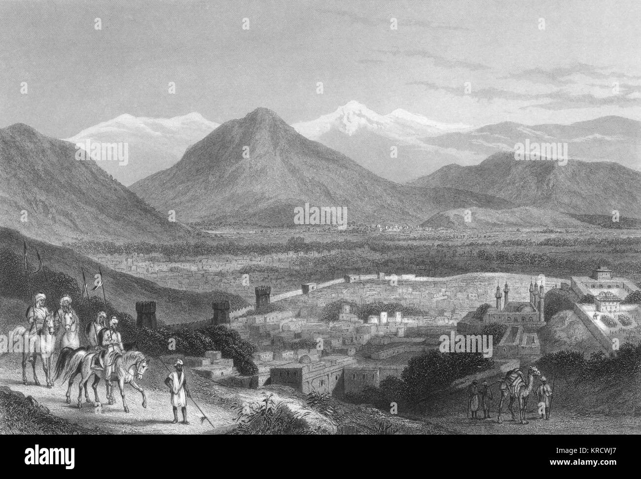KABUL/1840 Stockfoto