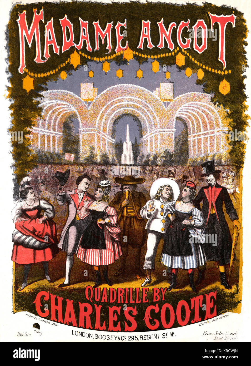 Eine beliebte komische Oper, an der Gaiety Theatre, London, 1873 Datum: 1873 Stockfoto
