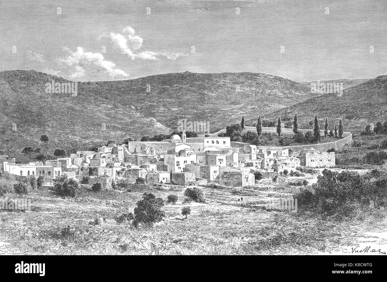 ISRAEL/AIN KAREM 1887 Stockfoto