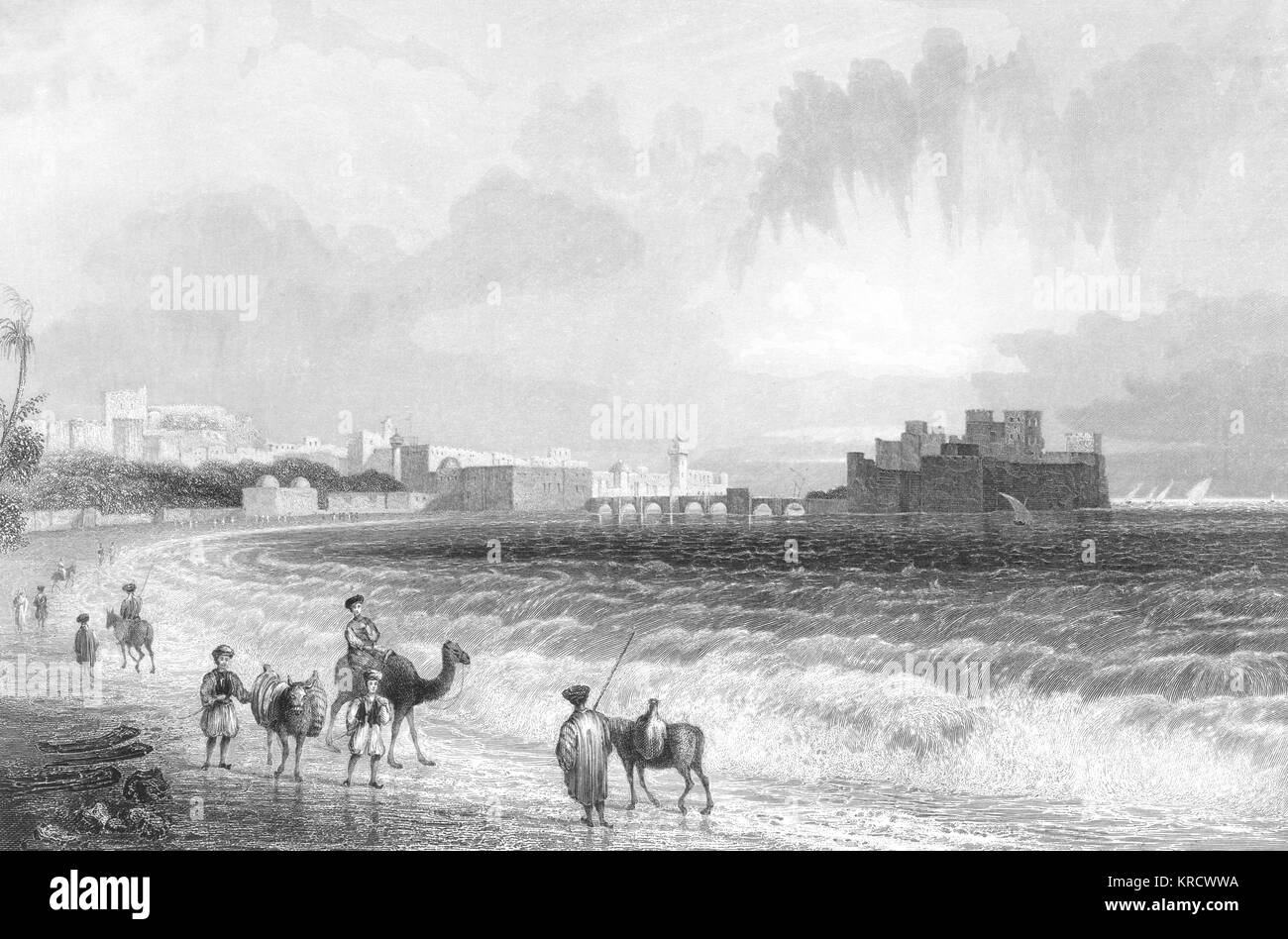 LIBANON/SIDON 1847 Stockfoto