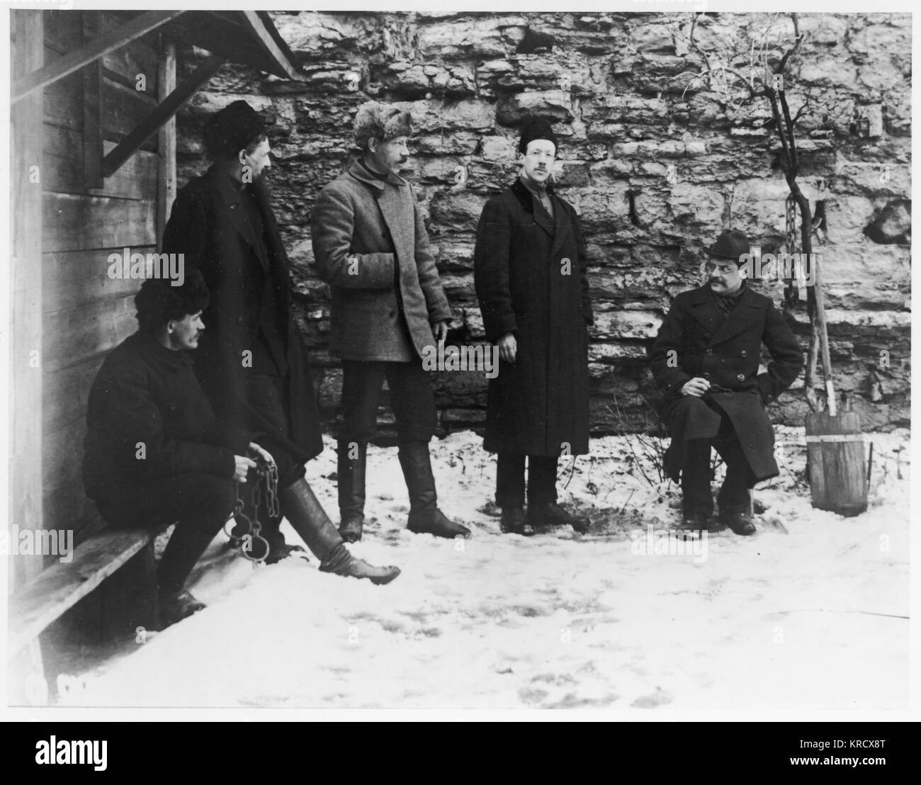Politische Gefangene in Schlisselburg Festung Datum: März 1917 Stockfoto