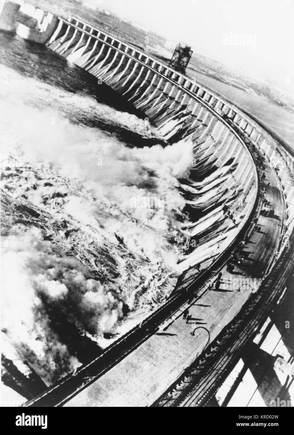 UKRAINISCHER DNIEPER-DAMM Stockfoto