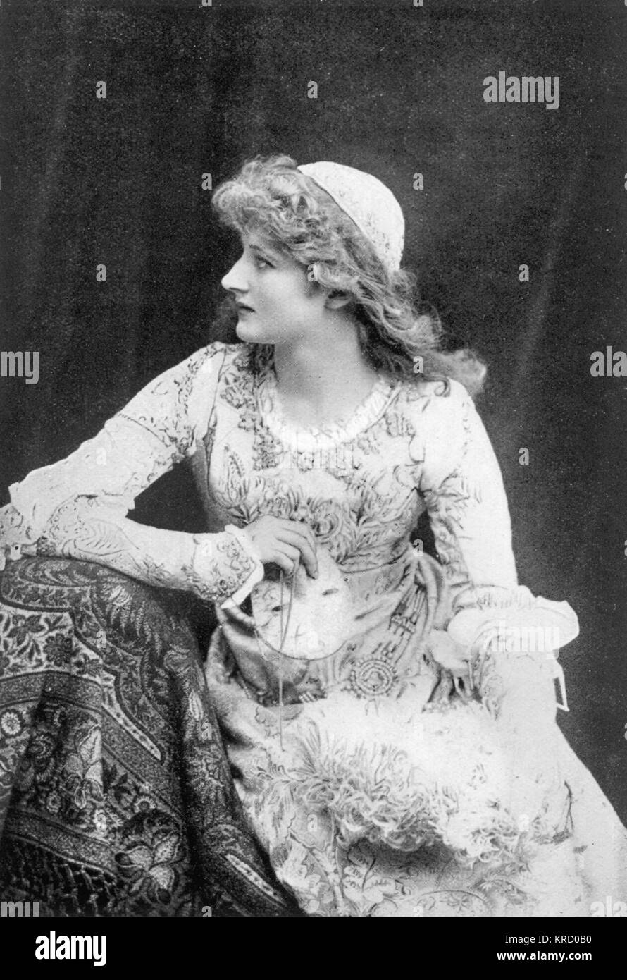 MARY Anderson, USamerikanische Schauspielerin in der Rolle der Julia