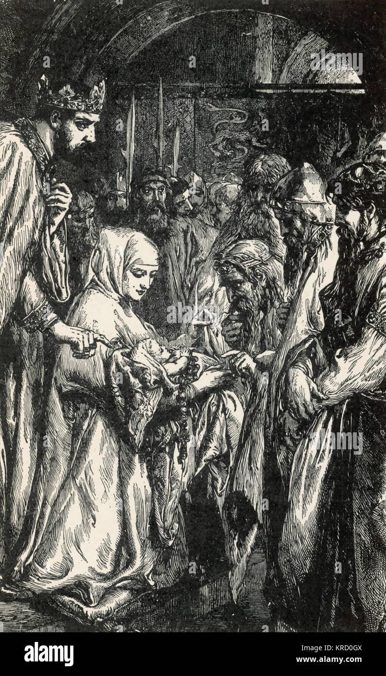 Der erste englische Prinz von Wales Stockfoto