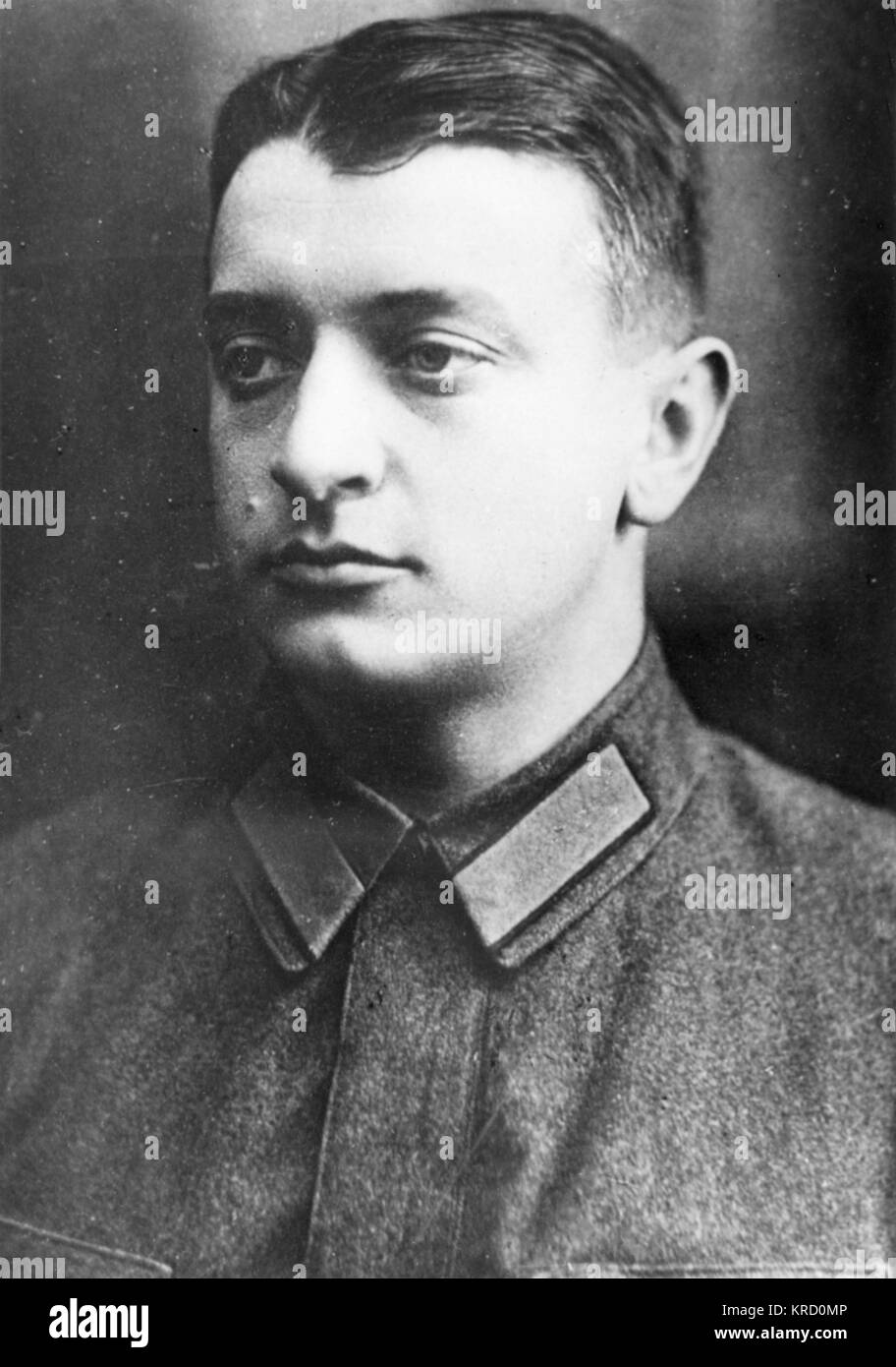 Michail Nikolajewitsch Tuchatschewski, sowjetischen militärischen Befehlshaber, Chef der Roten Armee (1925-28). Er war einer der prominentesten Opfer von Stalins Großer Säuberung von den späten 1930er Jahren. Datum: 1893 - 1937 Stockfoto