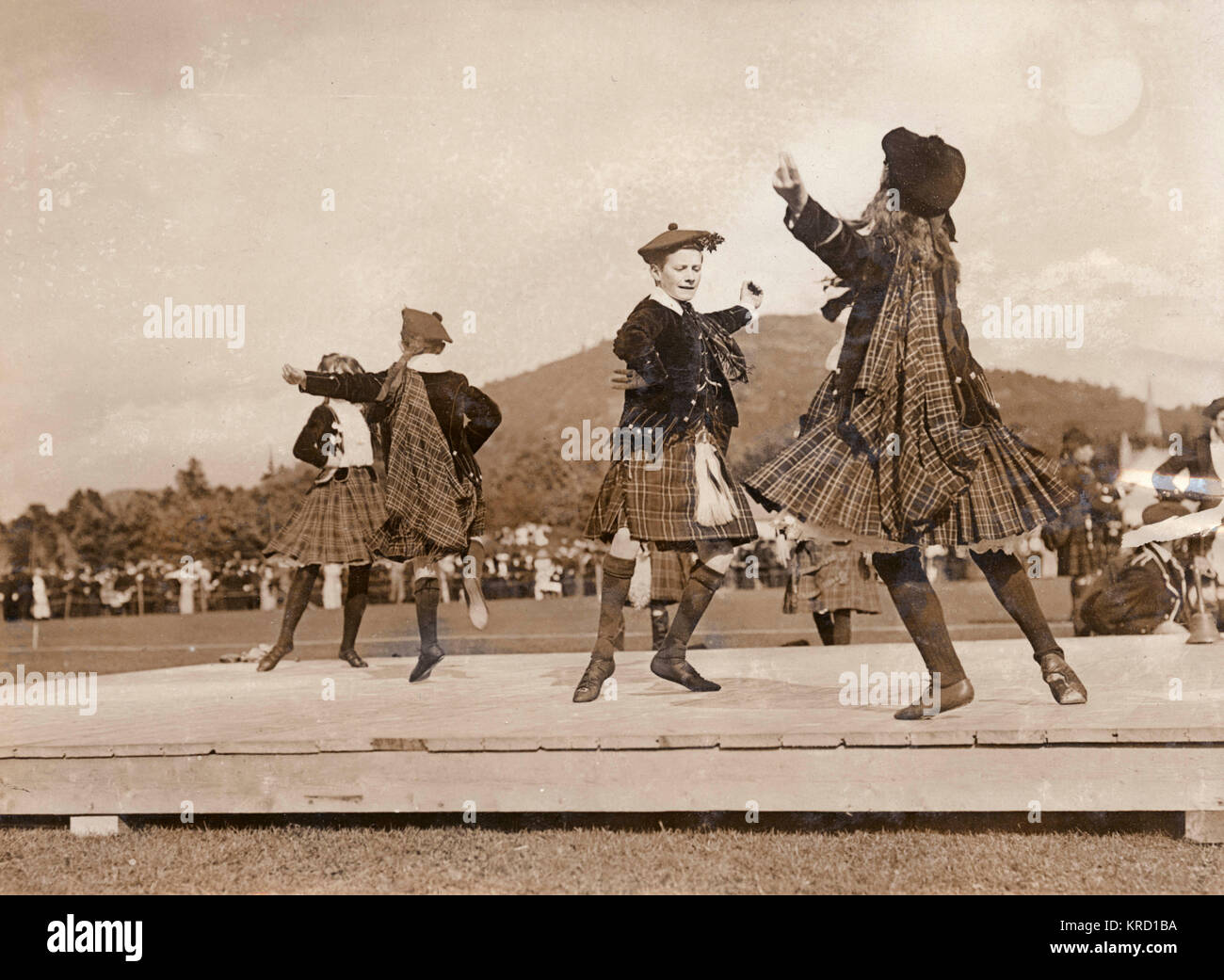 Braemar-Versammlung, Highland-Fling Stockfoto