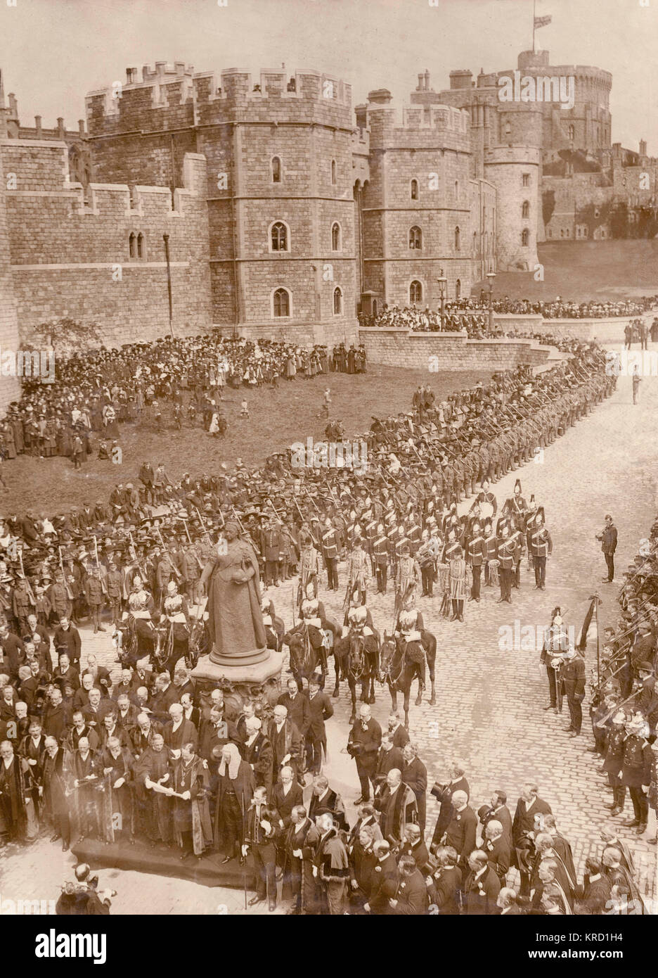 Er verkündet König George V. in Windsor Stockfoto